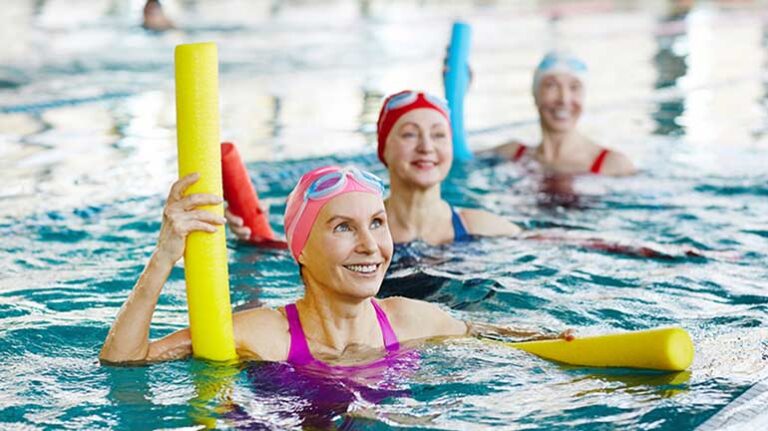 Tärna folkhögskola - vattengymnastik